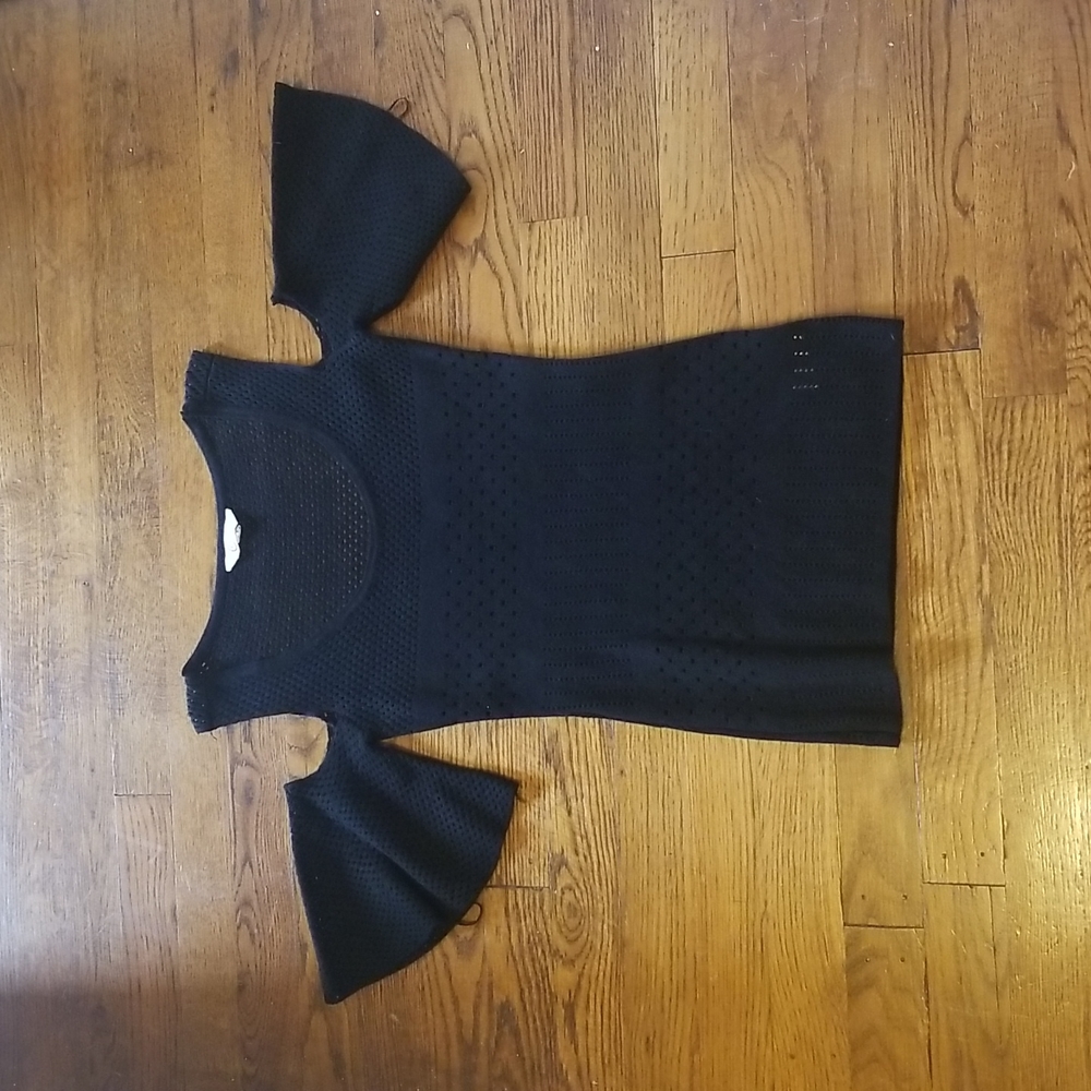 Candies Cold Shoulder Short Sleeve Sweater